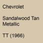 Preview: Chevrolet, Sandalwood Tan Metallic, TT (1966).